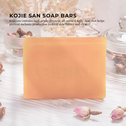 2x Kojie San Soap Bars - 135g Skin Lightening Kojic Acid Natural Original Bar