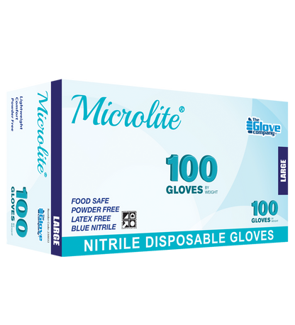 Microlite Nitrile - Disposable Medical Gloves - 100pc Large