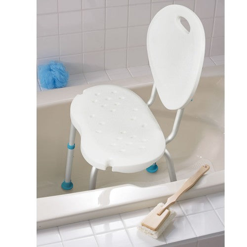 Adjustable Shower Chair With Backrest